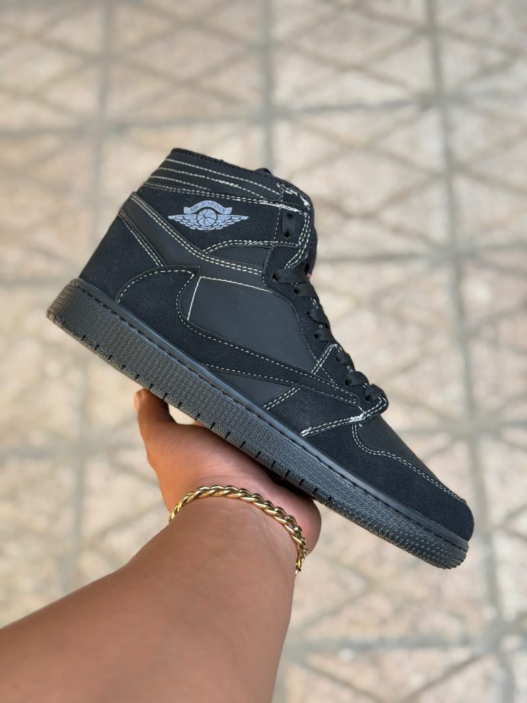 کتونی نایک ایر جردن 1 ساقدار، رنگ مشکی، مدل 2015