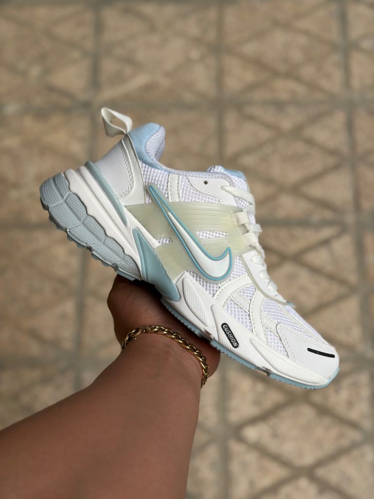 کتونی نایک V2k سفید آبی روشن ( 2143 )